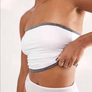 Free People Essential Bandeau Brami - Women's size Small - White - NWT
